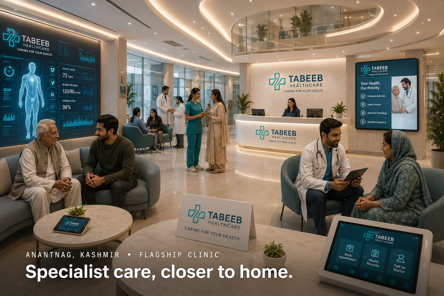 Tabeeb flagship clinic in Anantnag, Kashmir